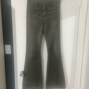 Hudson Taylor Jeans Olive Flare & Wide Leg